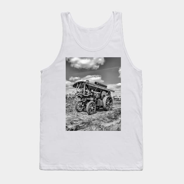 Showmans Engine "Lord Nelson" Black and White Tank Top by avrilharris